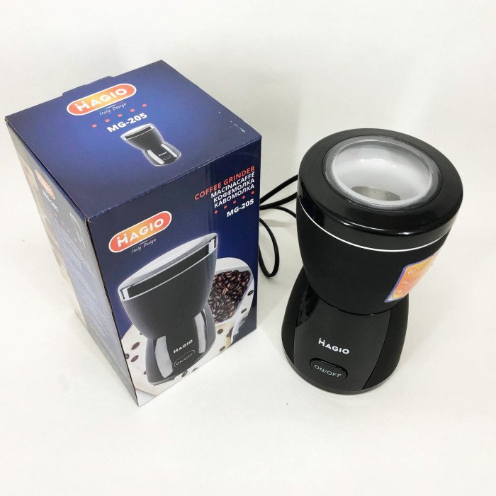 Кавомолка MAGIO MG-205 200 Вт, Кавомолка побутова електрична, Портативна кавомолка, Подрібнювач кави