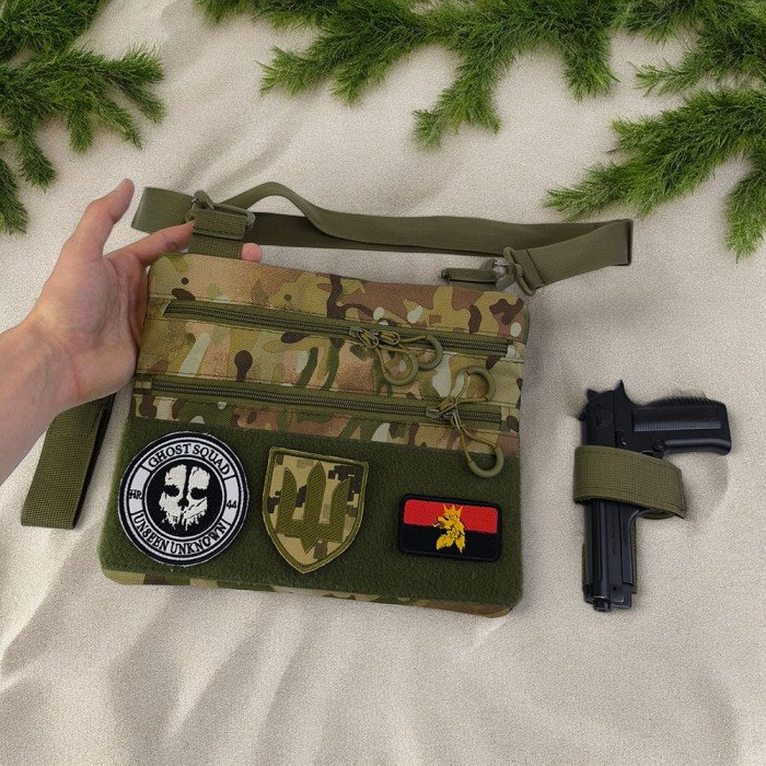 Чоловіча тактична сумка барсетка, Рюкзак чоловічий військовий тактичний, Нагрудна сумка кобура