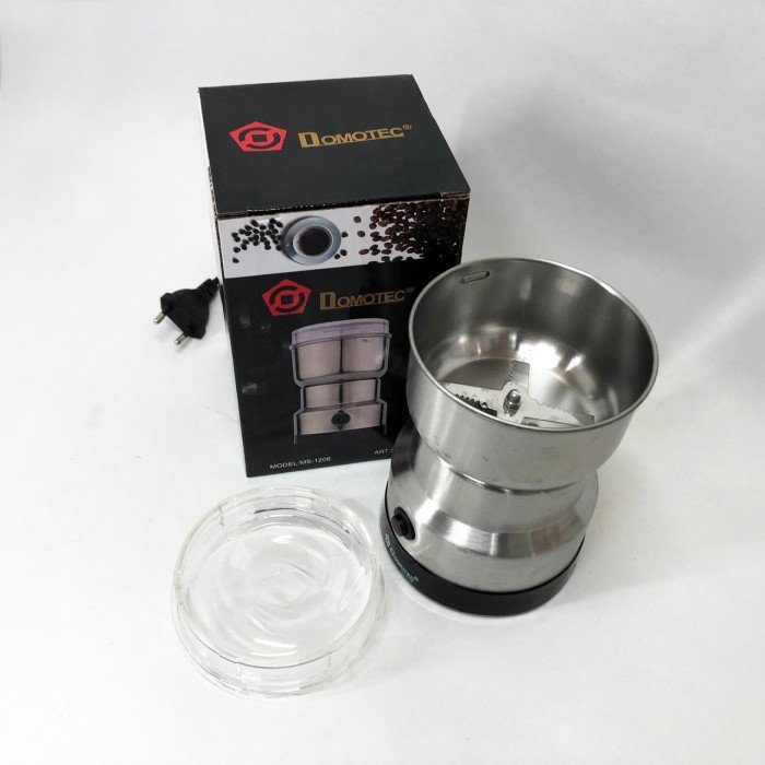 Кавомолка DOMOTEC MS-1206 (150Вт, 70г), кавомолка електрична для турки, роторна кавомолка