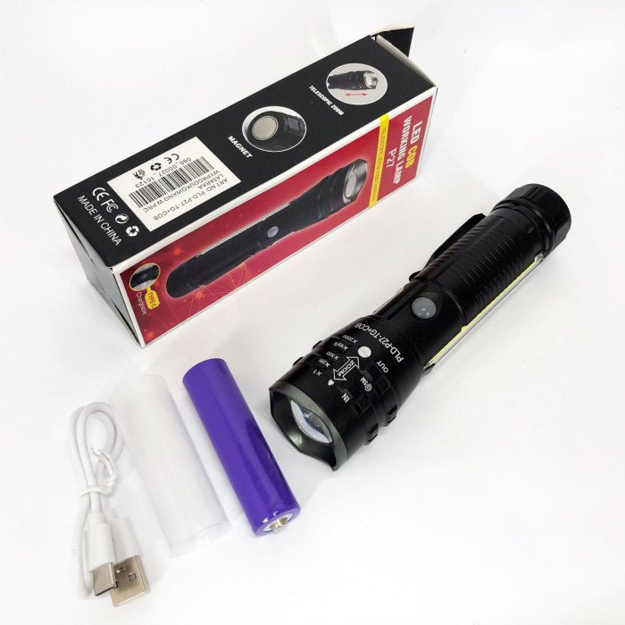 Кишеньковий ліхтарик PLD-P27 White Laser LED PM10-TG+COB, Надпотужний ліхтарик, Підствольний ліхтарик