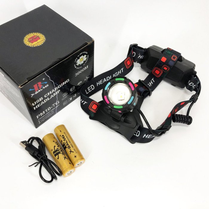 Ліхтар акумуляторний налобний SY-8087-PM10-TG, Ліхтарик налобний потужний, Налобний прожектор