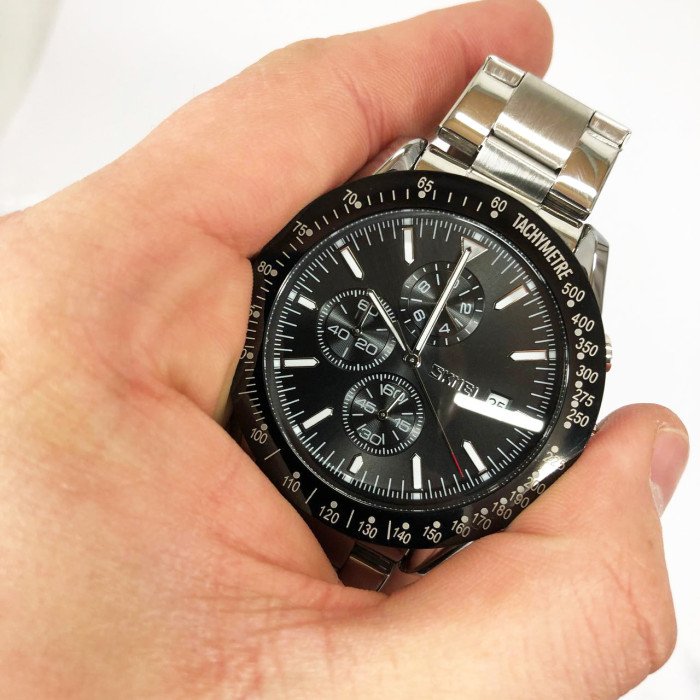 Годинник наручний чоловічий SKMEI 9253SIBK, годинник чоловічий класика, годинник підлітковий, крутий чоловічий годинник