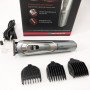 Бездротова машинка для стрижки волосся GEMEI GM-6112 акумуляторна, окантувальна машинка. Колір: сірий