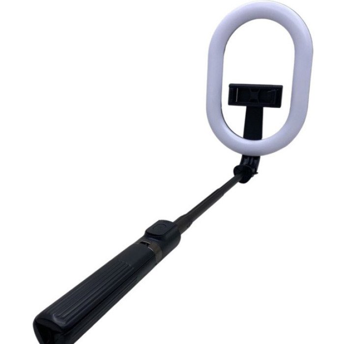 Монопод-штатив для селфі з кільцевою LED лампою Selfie Stick A8 телескопічний з пультом та Bluetooth