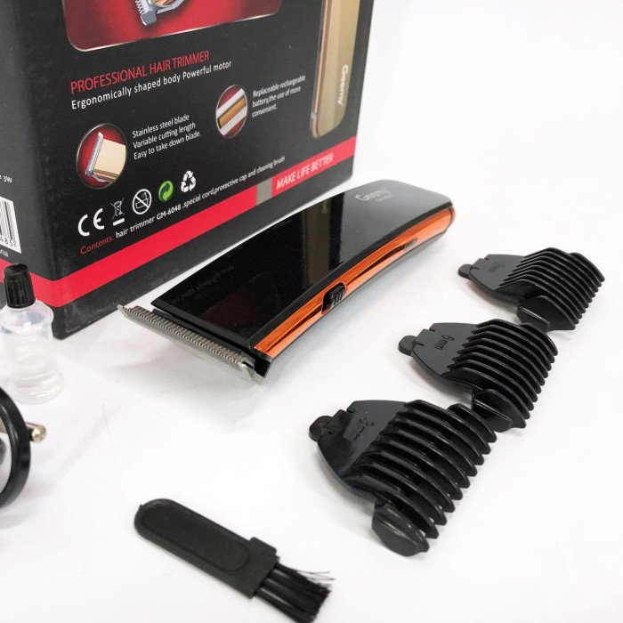 Машинка для стрижки GEMEI GM-6048, Машинка для стрижки домашня, електробритва для голови. Колір: чорний