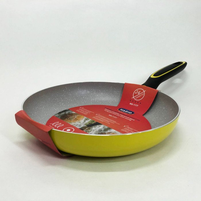 Сковорода Magio MG-1177 із мармуровим антипригарним покриттям 24 см, сковорода зручна на кухню