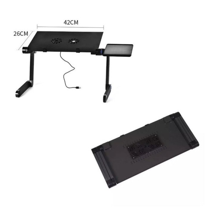 Складаний столик з активним охолодженням для ноутбука трансформер переносна підставка Laptop Table T8