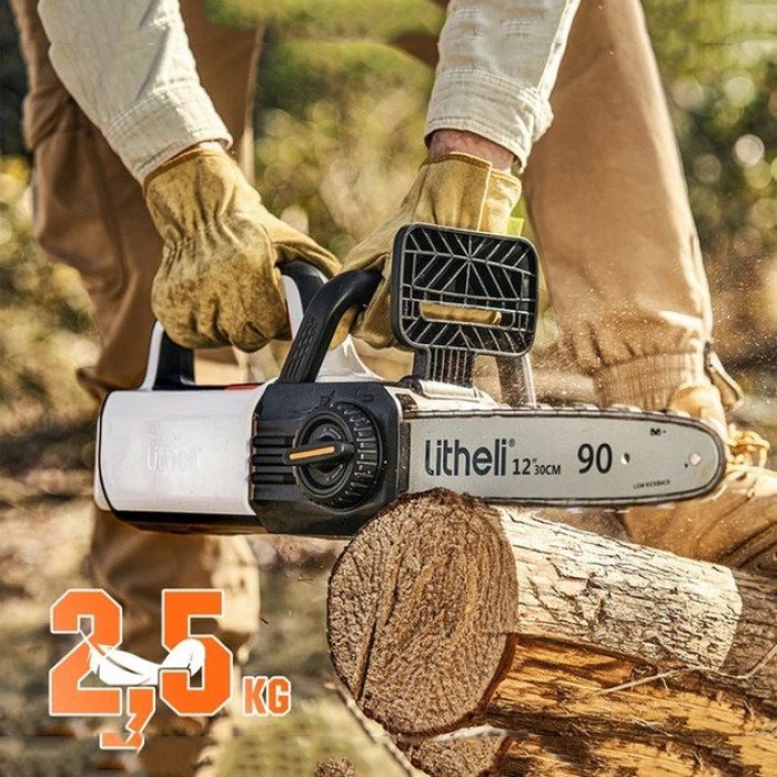 Акумуляторна ланцюгова пилка Litheli живлення від павербанку УМБ Litheli Power Bank 10000 мАг 45Вт 2А (U20CS00-0U220)