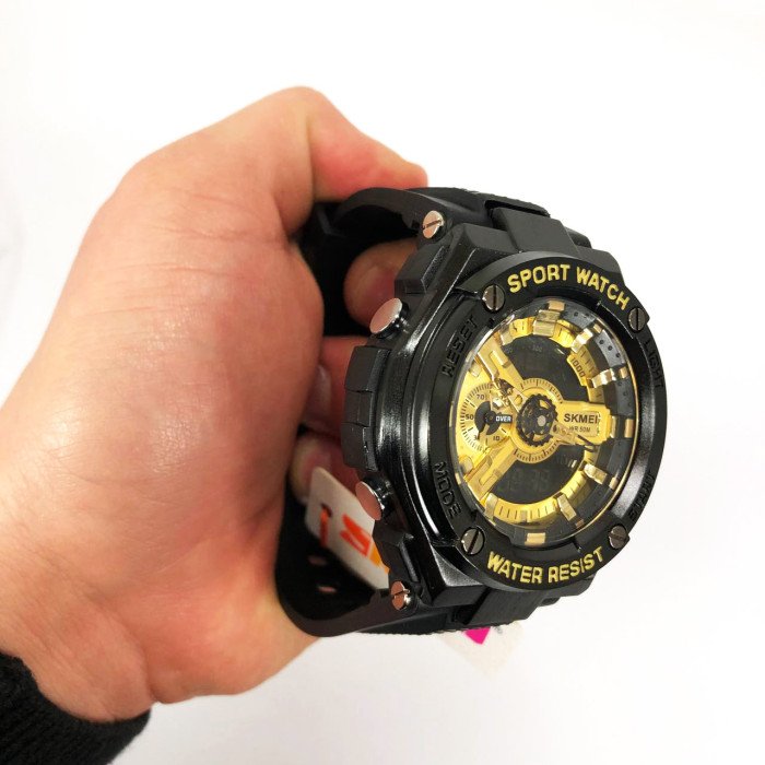 Годинник наручний чоловічий SKMEI 2101BKGD, армійський годинник протиударний, оригінальний чоловічий годинник спортивний