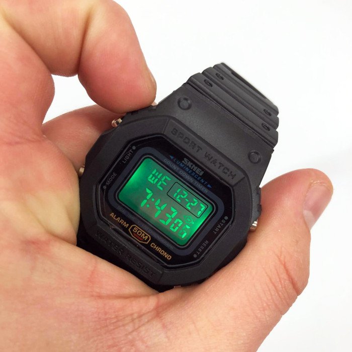 Годинник наручний чоловічий SKMEI 1628BKW, чоловічий армійський водостійкий тактичний годинник