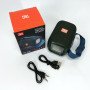 Портативна Bluetooth колонка TG339 5W з підсвічуванням RGB, акумуляторна колонка для музики. Колір: зелений