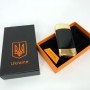 Дугова електроімпульсна запальничка із USB-зарядкою Україна LIGHTER HL-439. Колір: золотий