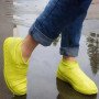 Багаторазові бахіли-чохли L (41-45 розмір) для взуття силіконові від води та бруду. Колір: жовтий