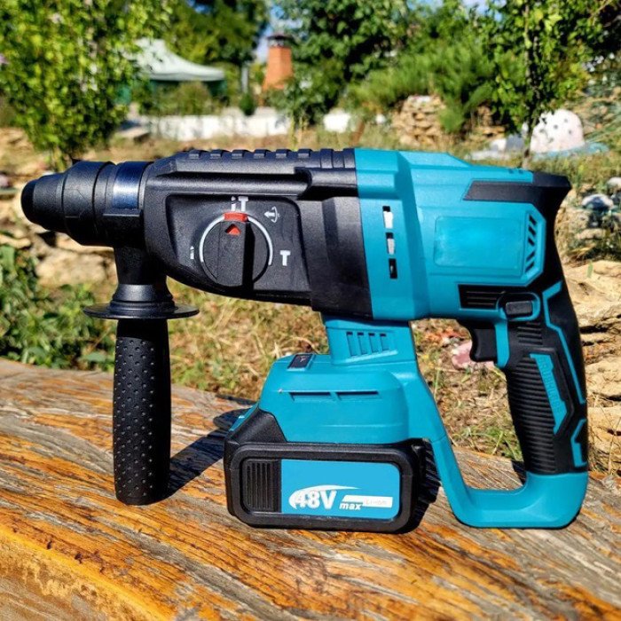 Перфоратор акумуляторний безщітковий KRAFFTEC 48V 2 акб 4.0AH дриль на акамуляторі для дому в кейсі