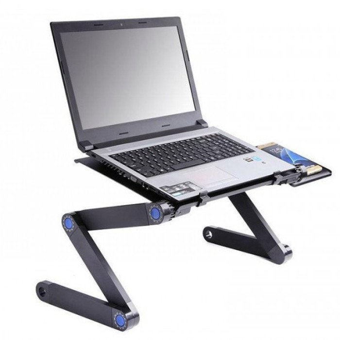 Складаний столик з активним охолодженням для ноутбука трансформер переносна підставка Laptop Table T8