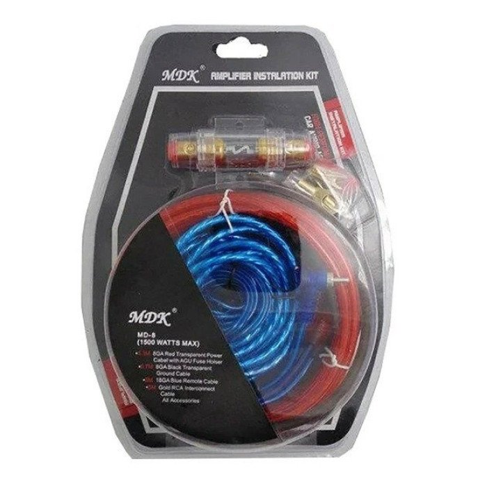 Набір дротів для встановлення саббуфера kit MD 8, набір кабелів для автоакустики