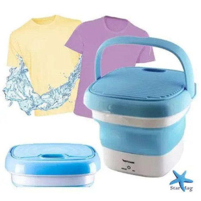 Пральна машина MAXTOP silicon washing machine, Портативна пральна машина. Колір: блакитний