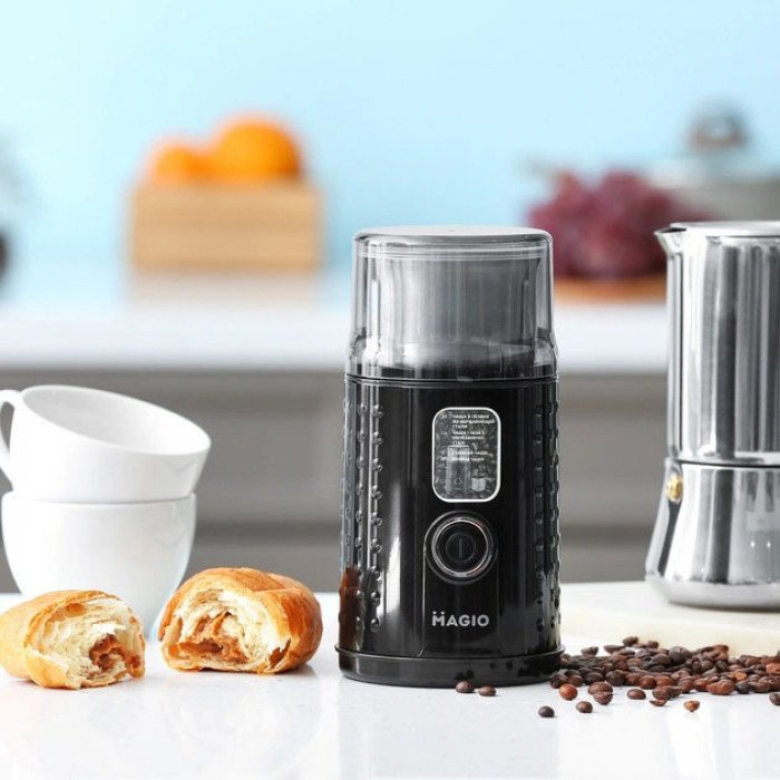 Кавомолка MAGIO MG-203, кавомолка електрична домашня, роторна кавомолка, портативна кавомолка