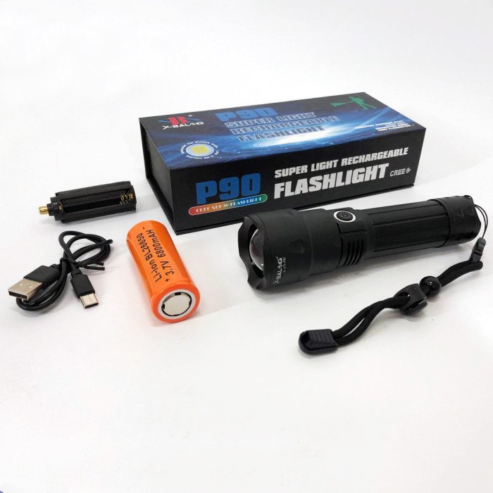 Ліхтарик ручний Bailong BL-A75-P90, ліхтарик поліс, ліхтарик bl, світлодіодний ліхтарик для туриста