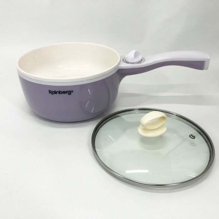 Пароварка-скороварка Rainberg RB-2218 електрична нержавіюча. Колір: фіолетовий