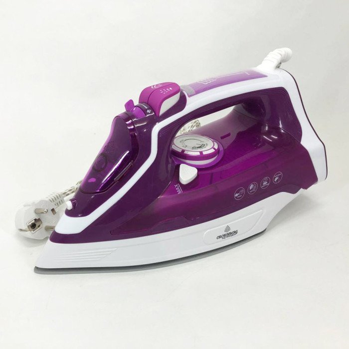 Праска парова Crownberg CB-7443 з функцією самоочищення 2200 Вт, парова праска-очисник