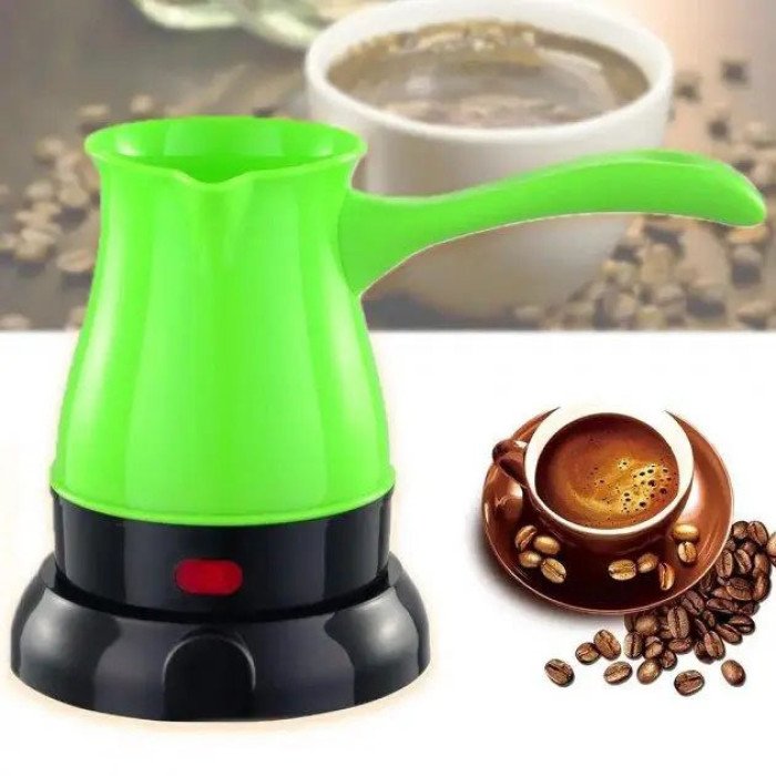 Турка електрична кавоварка Crownberg CB-1564, Електрична турка 0.5 л, Електро турка. Колір: зелений