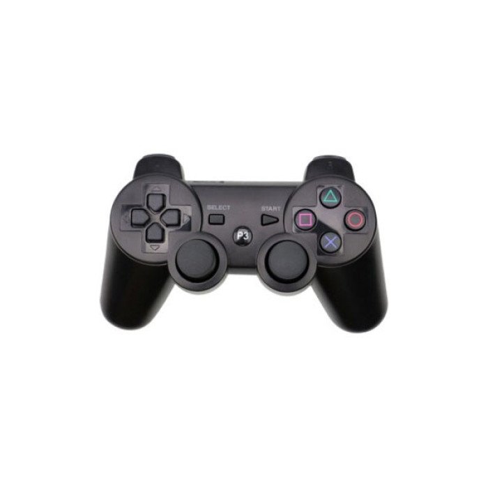 Бездротовий ігровий геймпад Doubleshock PS3/PC акумуляторний джойстик з функцією вібрації. Колір: чорний