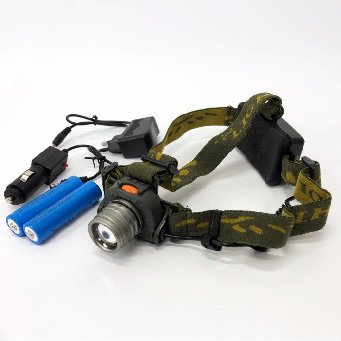 Налобний ліхтар тактичний Bailong BL-1505\602B SENSOR з датчиком руху, Ліхтарик налобний led