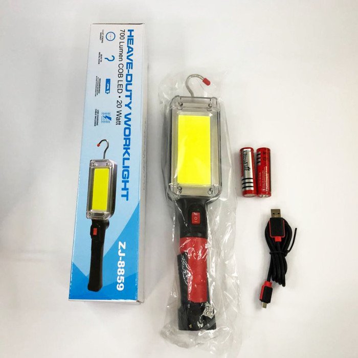 Кемпінговий ліхтар з гаком та магнітом тримачем 7628 ZJ-8859-COB 700Lm та зарядка micro USB