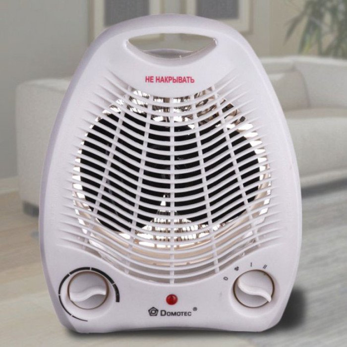 Обігрівач тепловентилятор (дуйка) Domotec MS-5901, Вітродуйка обігрівач, Електрична дуйка, 2 кВт