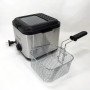 Фритюрниця для дому Rainberg RB-2219 з терморегулятором та знімною чашею електрофритюрниця міні фритюрниця