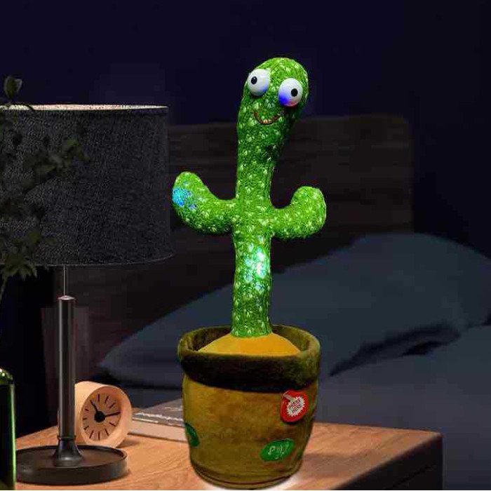 Інтерактивна іграшка Dancing cactus розмовляє танцюючий кактус, м'яка іграшка кактус, Плюшевий кактус