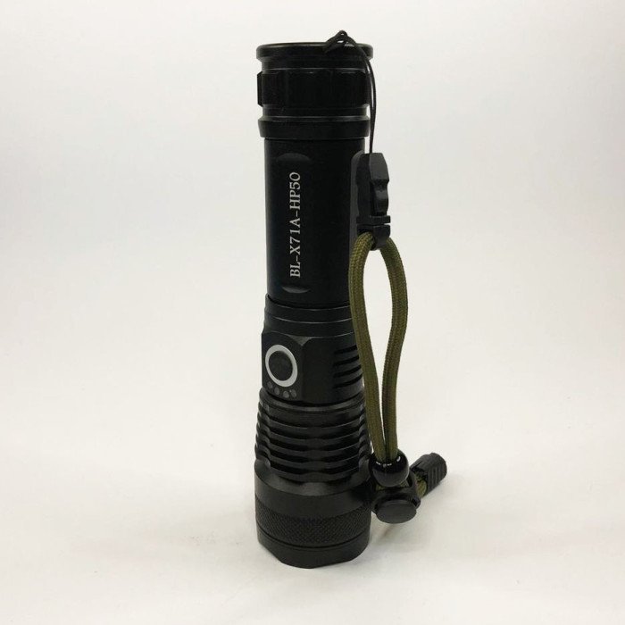 Ліхтар ручний Police X71A-HP50, ЗУ micro USB, 1x18650/3xAAA, zoom, індикація заряду, якісний ліхтарик