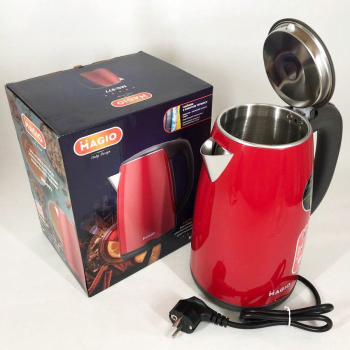 Електрочайник Magio MG-977, 1.7л, гарний електричний чайник, стильний електричний чайник