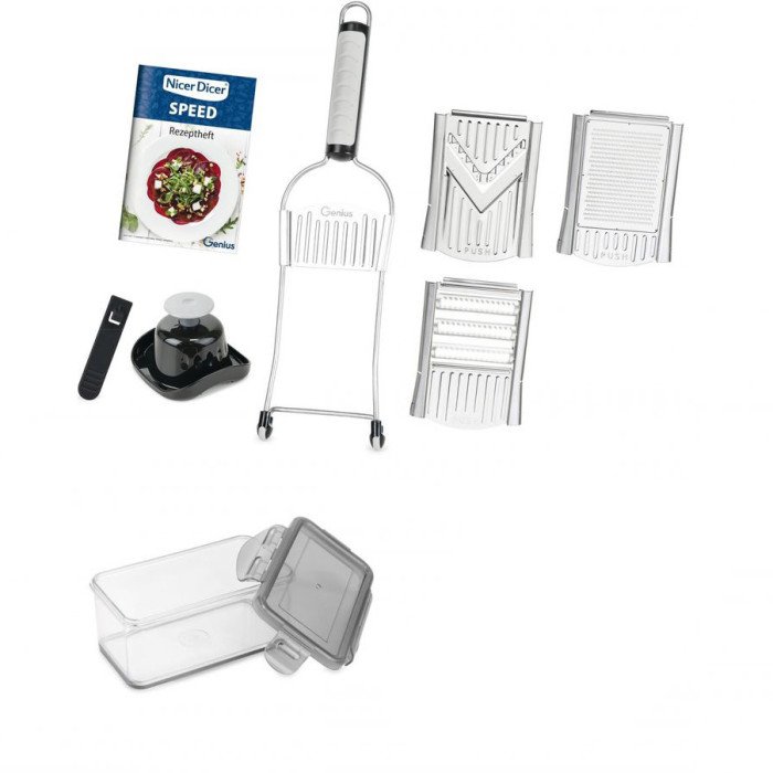 Універсальна овочерізка кухонний рубанок Овочерізка Nicer Dicer SPEED, ручна овочерізка мультислайсер