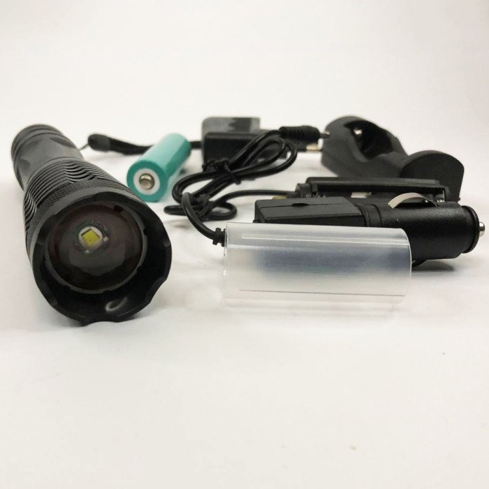 Ліхтар Police BL-1837-T6 (1х18650, зарядки 220В та 12В, 5 режимів, 1050 люмен), Водонепроникний ліхтар