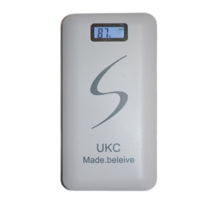 Портативне мобільне заряджання Power Bank 30000/9600mAh UKC, Умб зарядне power bank. Колір: білий