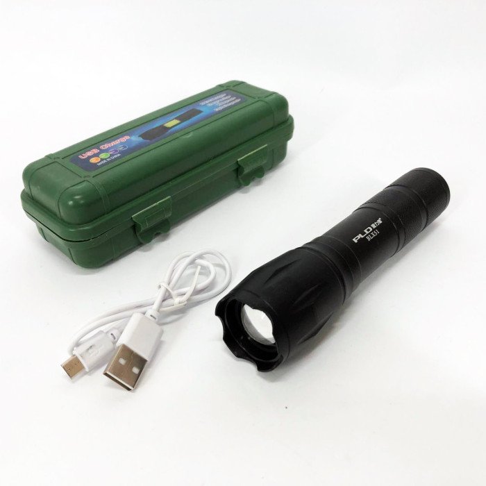 Ліхтар ручний BLX51-XPE в кейсі 1x18650, Ліхтар ручний потужний, Тактичний ліхтар, Ручний ліхтарик led