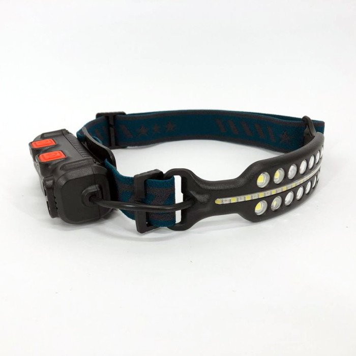 Ліхтар налобний Bailong BL W690-2 акумуляторний з датчиком руху та червоним світлом