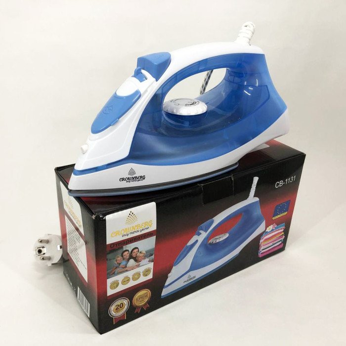 Праска з керамічним покриттям Crownberg CB-1131 1800Вт, парова праска відпарювач, електричний паровий