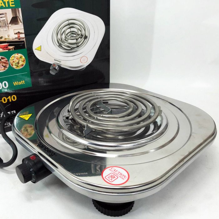 Електроплита Rainberg RB-010 спіральна, плита електрична настільна Рейнберг 1 конфорка (2000 Вт)