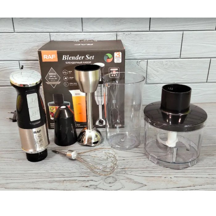 Блендер стаціонарний домашній кухонний 4в1 RAF R326 800Вт