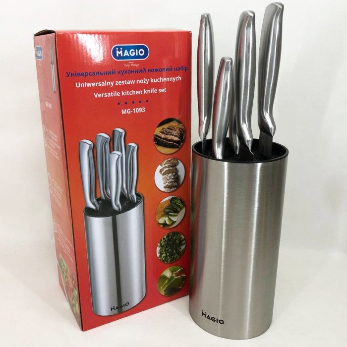 Універсальний кухонний ножовий набір Magio MG-1093 5 шт, набір ножів для кухні, кухонні ножі
