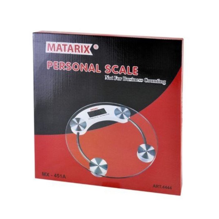 Ваги електронні підлогові MATARIX MX-451A 180 кг круглі, ваги для зважування людей