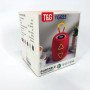 Портативна колонка TG655 5W з RGB підсвічуванням та ремінцем, Bluetooth колонка для вулиці. Колір: чорний
