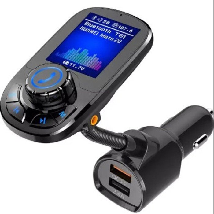 Автомобільний FM трансмітер модулятор A30 Bluetooth, Фм трансмітер від прикурювача