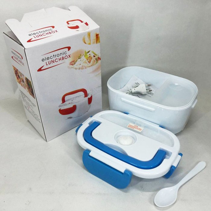 Ланч бокс електричний із підігрівом Lunch Heater 220 V Pro, ланч бокс від мережі. Колір: синій