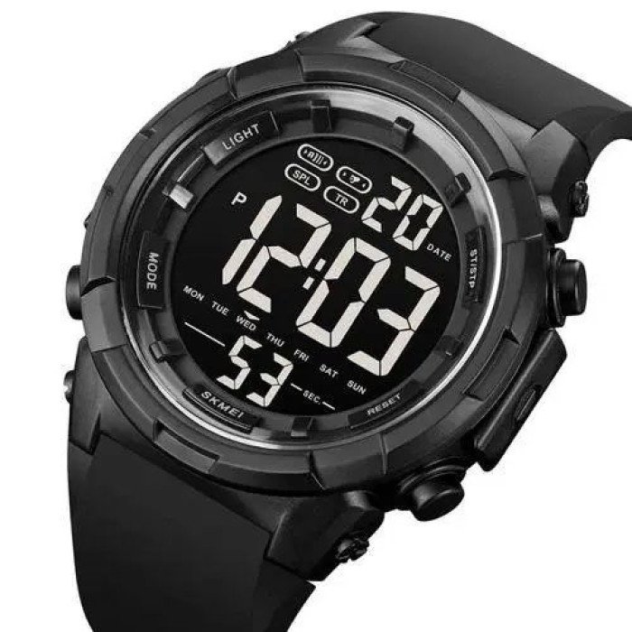 Годинник наручний чоловічий SKMEI 1845BK BLACK, водонепроникний чоловічий годинник. Колір: чорний