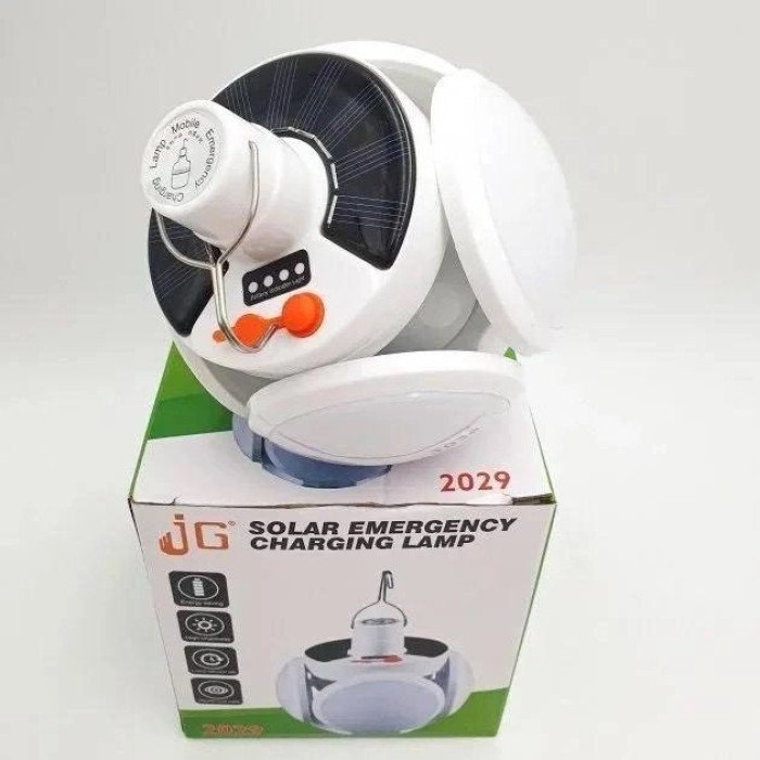 Ліхтар Лампа для кемпінгу акумуляторна BL-2029 + SOLAR на сонячній батареї кемпінговий складаний ліхтар