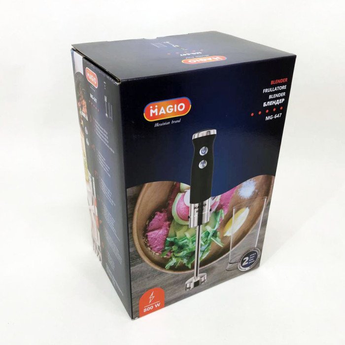 Блендер занурювальний MAGIO MG-647, потужний блендер, портативний блендер, блендер для дому, блендер для кухні